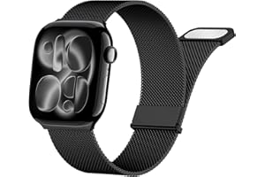 Yoohoo Armband Kompatibel mit Apple Watch 40mm 41mm 42mm 46mm 45mm 44mm 38mm 49mm, Milanaise Edelstahl Metall Armband für iWatch SE 11 10 9 8 7 6 5 4 3 2 1 Ultra Damen Herren
