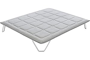 ECCOX - Topper Colchón Viscoelástico Luxury Royal 80x190cm - Cubrecolchón Viscoelástico con Gel - Núcleo de BlueGel y Espuma - Sobrecolchón Silencioso, Transpirable, Anatómico y Antibacteriano