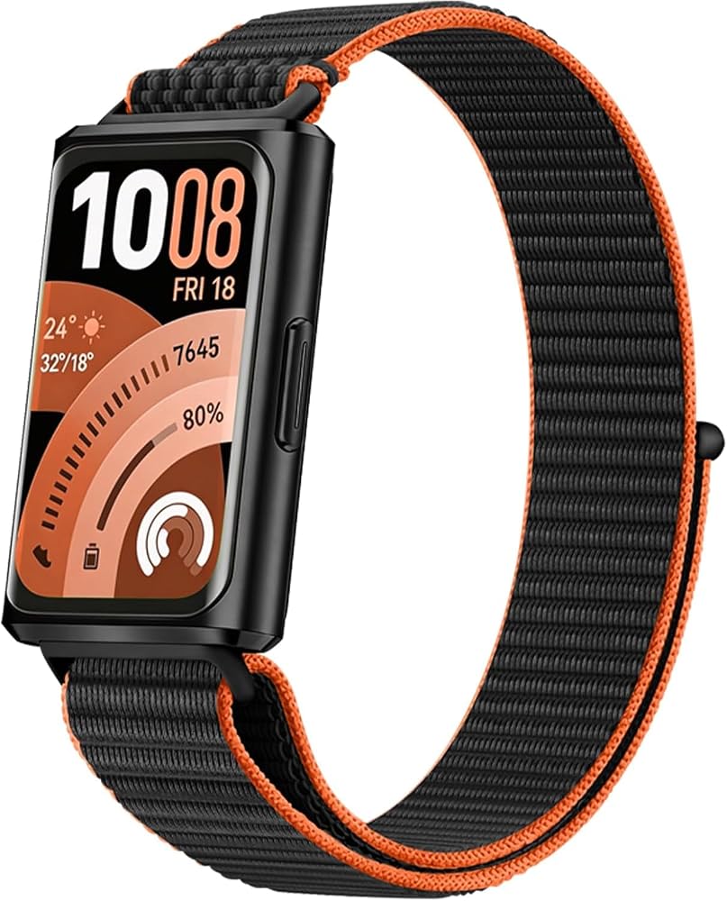 Rongep [Sport Loop] Huawei Band 11/11 Pro ile Uyumlu Kumaş Kordon Yumuşak ve Konforlu Huawei Band 11 Kordon Terletmeyen Nefes Alabilen Cırt Cırt Tasarım Huawei Band 11 Pro Kordonu
