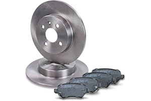 ‎ENVA MADE FOR QUALITY Bremsscheiben Voll Ø264mm + Bremsbeläge Bremsklötze hinten