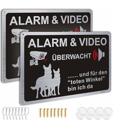 Hunde-Warnschild Aus Kunststoff 20x30 Cm – Wetterfest, Für Zaun & Wand