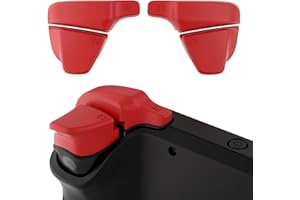 PlayVital LR INCREASER Trigger Stop Shoulder Buttons Extension do Steam Deck LCD,L1R1L2R2 Przycisk Wyzwalacza do Steam Deck OLED,Przedłużacze Zderzaka do Steam Deck-Namiętna Czerwień