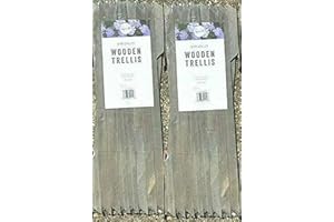MD MUZ 2x Large Expanding Wooden Trellis 6ft x 2ft colour GREY
