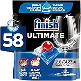 Finish Ultimate 58 Kaps&uuml;l Bulaşık Makinesi Deterjanı Tableti (1 x 58 Kaps&uuml;l)