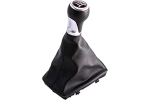 SFONIA Coche Pomo Palanca de Cambios Stick Head Shifter Cubierta de Polvo A3 S3 A4 S4 B8 8K/ A5 8T Q5 8R S-Line (2007-2015) (6 Velocidades)