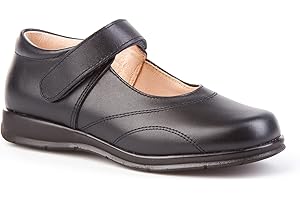 ANGELITOS Merceditas Colegiales para Niñas Todo Piel, Mod.461. Calzado Infantil Made in Spain, Garantia de Calidad.