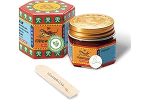 CLOROPHILLA. Balsamo di Tigre - Tiger Balm, Balsamo di Tigre Rosso, Alleviare Mal di Schiena, Balsamo di Tigre Originale, Crema per Massaggi, Cervicale Collo Rimedi, Spatola per Applicazione (Rosso)