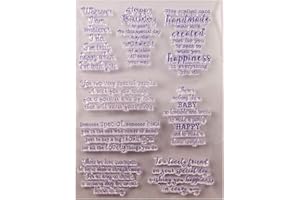 Jilibaba Greetings Clear Stamps Silicone Template for Card Making and DIY Scrapbooking Embossing Album Decor Craft