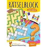 R&auml;tselblock ab 5 Jahre, Band 1, A5-Block: Kunterbunter R&auml;tselspa&szlig;: Labyrinthe, Fehler finden, Suchbilder, Sudokus u.v.m. (R&auml;t