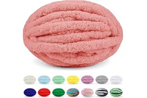 Uiopa Lana Gruesa, 250g Lana Gorda para Tejer con Las Manos, Ovillo Hilo Crochet Grueso Chunky Yarn para Tejer a Mano Mantas Cojines Alfombras Bufandas Proyectos de Bricolaje