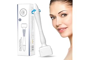 Frizco Derma Stamp, Adjustable Microneedling Stamp Pen with 140 Titanium Pins, Professional Dermastamp Microneedling Pen Derma Pen Derma Roller Hair Beard Growth for Men and Women DRS-N