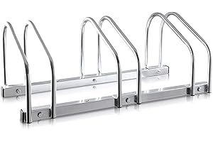 Hillington Bike Floor Rack, Galvanised Cycle Rack Storage, Locking Stand Great For Garage, Garden Or Shed And For Security 2,3,4 or 5 Bicycles