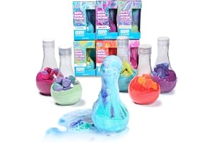 Tub Works Barn badbomb Potion badleksak, variation 6-pack | Giftfri | Fizzes, skum och bubblor med ett färgutbrott