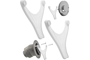 ‎YOUR DAY MATE Odpływ wody kondensacyjnej do ogrzewania przyczep kempingowych, 2 sztuki, kompatybilny z częścią kominkową TRUMA ZR80, odstęp między otworami 96 mm, kolor biały, osłona kominka, odpływ zapobiegający