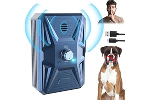 TOHOYARD Antiladridos con 3 Modos, Automático Ahuyentador de Perros Alcance Hasta 15m, Dispositivo Anti Ladridos Antiladridos para Perros Ultrasonido para Cachorros Perros PequeñOs, Medianos y Grandes