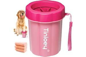 Tinioey Dog Paw Cleaner for Medium Dogs | Paw Washers for Dogs | Pet Foot Cleaner | Pet Washing Equipment | Dog Accessories (with 3 Absorbent Towels)
