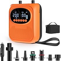 Pompe électrique Haute Pression 50 PSI – Rechargeable 14000mAh, Gonflage/dégonflage Intelligent, LED SOS – Pour SUP, Pneus, Matelas