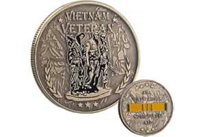 YIQILAFADA Pièce de monnaie du défi des vétérans militaires du Vietnam – All Gave Some, Some Gave All Coin