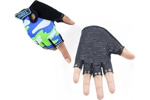 SamHeng Guanti da ciclismo per bambini Guanti da bici senza dita per ragazzi e ragazze Guanti da ciclismo per bici da allenamento antiscivolo Guanti sportivi da palestra per bambini