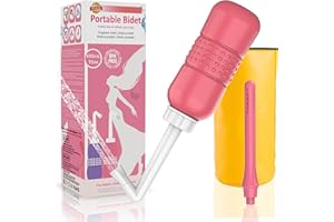 TONELIFE 2-in-1 Portable Bidet Vaginal Douche Vaginal Cleaning Kit | Travel Bidet with Water Seal Cap and Bag | Peri Flushing Bottle for Postpartum Care Perineal Recovery and Cleansing