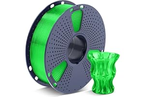SUNLU PLA Filament, filament do drukarek 3D 1,75 mm ±0,02 mm, 1 kg na rolkę, Przezroczysty zielony
