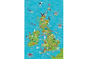 COLLINS Children’s Wall Map of the United Kingdom and Ireland: Ideal way for kids to improve their UK knowledge