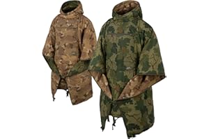 Helikon-Tex Swagman Roll – Mitchell Camo Leaf/Mitchell Camo Clouds Multi-Purpose Military Poncho, Woobie Blanket, Sleeping Bag & Emergency Jacket