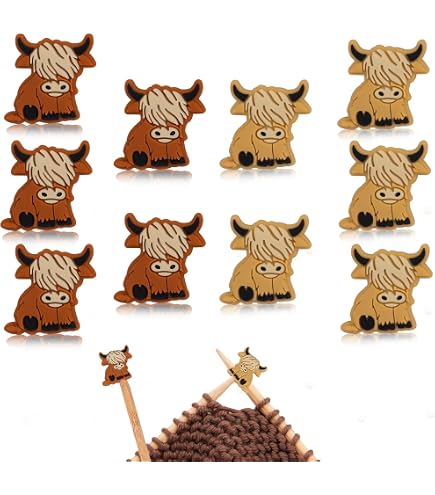 Lot De 16 Bouchons Protecteurs D'Aiguilles à Tricoter - Formes Mignonnes Koala, Éléphant, Tortue En Silicone Coloré