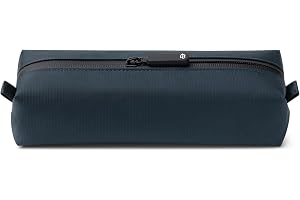 Bekväm liten toalettväska för män, smal mini-tandborstväska, dopp-kit väska, BLÅ, Small, Mjuk