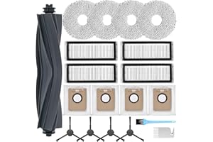 AiLomey Zubehör für Dreame L20 Ultra, Ersatzteile für Dreame L20 Ultra Complete, 1 Hauptbürste, 4 Filter, 4 Wischtücher, 4 Seitenbürsten, 4 Staubbeutel