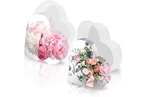 Luckits Resin Moulds Silicone, 2Pcs Large Deep Resin Moulds Heart Shape Round Bottom + Sharp Bottom, Large Geometry Epoxy Resin Moulds Silicone Moulds for Resin Casting Flowers Decorations DIY Crafts