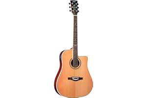 Eko GUITARS - NXT D100CE NATURAL, Chitarra Acustica Top in Abete, Fasce Fondo e Manico in Mogano, Tastiera in South American Roupanà, Scala 648 mm, Dreadnought Cutaway, Colore Natural