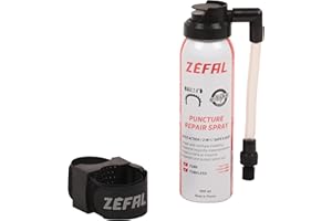 Zefal 1128 Spray naprawczy natychmiastowe pompowanie z paskiem, czarny, 100 ml