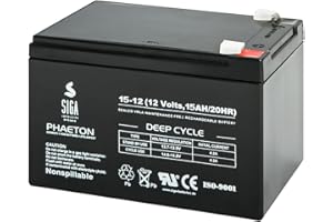 SIGA IMPULSIVE DYNAMIK AGM Batterie 15AH - 12V Phaeton deep cycle Akku