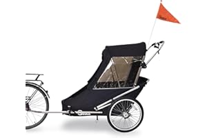 Wike Special Needs Trailer - Large Includes Stroller and Jogging Kit - Black