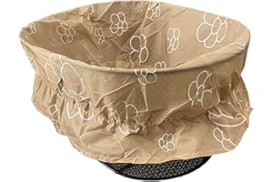 Think Aloha - Copri Cestino Bici Impermeabile con Fiori - Si Adatta a Cestini Bicicletta Ovali - Fodera Cestino Bici Impermeabile - Accessori Bici Stile Vintage