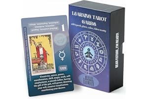 Witchy Cauldron Tarot principiante, tarot de aprendizaje, cartas de tarot para principiantes con significados en ellos, palabras clave, chakra, planeta, sí o no, afirmaciones... (baraja de tarota)