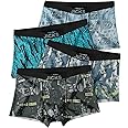 JICKS Men's Extra Thin Elastic Underwear Long Comfortable Breathable Comfort Boxer Brief Imported Material All Over Printed Design Multicolor Pack of 4