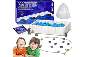 EKSED Magnetisches Schachspiel, Tisch-Magnetspiel Schach-Brettspiel, Magnet-Schach-Spiel, Battle Chess with Magnetic, Schachspiel Magnetisch Tragbares Für Geselligkeit,Reisen, Familientreffen