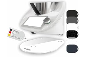 MANSCHIN-LASERDESIGN Premium Gleitbrett für den Thermomix - TM5, TM6 & TM31 - Hochwertiger Gleiter aus Premium Acrylglas - MADE IN GERMANY (Weiß Hochglanz)