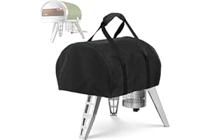 RILIME Waterproof Pizza Oven Cover for Gozney Roccbox Pizza Oven, 600D Outdoor Camping Wood Burner Storage Protective Cover Heavy Duty Waterproof Grill Oven Cover