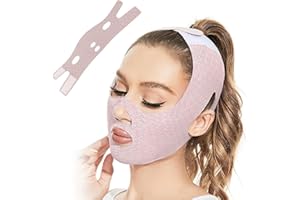 WUMZIRA Papada Mujer Correa Facial, Facial Correa V Line Máscara Correa está hecho de tejido de alta resistencia a la tracción