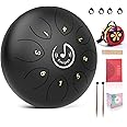 Steel Tongue Drum, 8 Notes 6 Inches C-Key Handpan Drum Percussion Instrument w/Gig Bag, Music Book and Mallets for Beginner Meditation Healing Concert Yoga Steel Drum