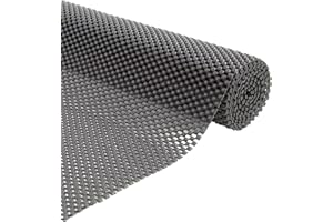 Aibulo Non Slip Mat 150x30cm – Multipurpose Anti Slip Matting Roll for Rugs, Car Dashboards, Vans, Drawers & Shelves – Washable, Waterproof, Cut-to-Size Underlay for Home & Office (Grey)