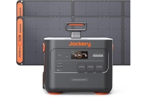 Jackery Solargenerator 3000 Pro mit 2 * 200W Solarpanel, Tragbare Powerstation 3024Wh, Schnellladung in 1,8 Std., 3x AC Ausgang, 2x USB-C Ladeanschlüsse, für den Außenbereich und Notfälle zu Hause