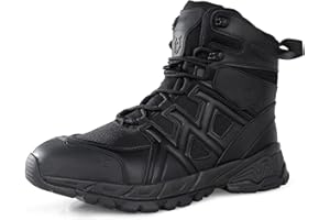 LUDEY Militärstiefel Herren Einsatzstiefel Springerstiefel Bequem Kampfstiefel Tactical Schuhe Dauerhaft Security Boots Wasserdichte Armeestiefel