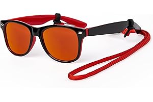 Kiddus Lunettes de Soleil Polarisées pour Enfants, Garçons et Filles, Âges 5 à 8 Ans, Protection UV400