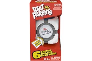Spin Master Games, Beat the Parents: Let’s Roll!, 6-in-1 Electronic Game Cube, Fun Activity for Kids, Adults & Family Game Night, Interactive Toy, 2-6 Players, for Ages 5 & Up