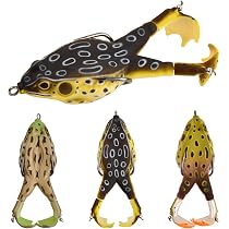 Leurres De Pêche Grenouille WASAGA - Lot De 5, 5g/8g/12g, Corps Creux, Pour Brochet, Achigan