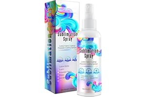 Voiakiu 2 spray recubrimiento sublimación para camisetas, spray sublimación secado rápido para camisetas algodón, telas, poliéster, cartones, bolsas transporte